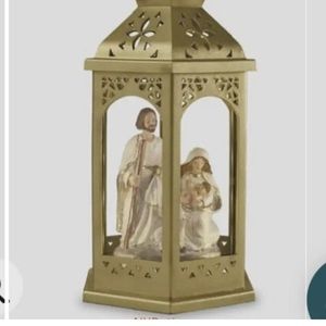 Lighted LED Nativity Scene Set Holy Family Christmas Lantern New